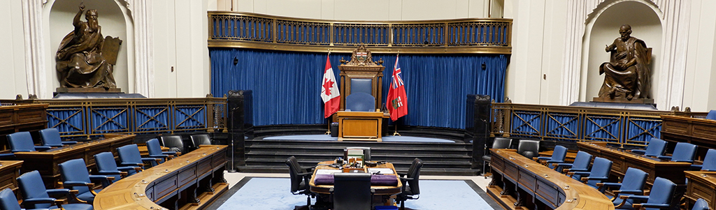 Throne Speech - Image from the Manitoba Chamber
