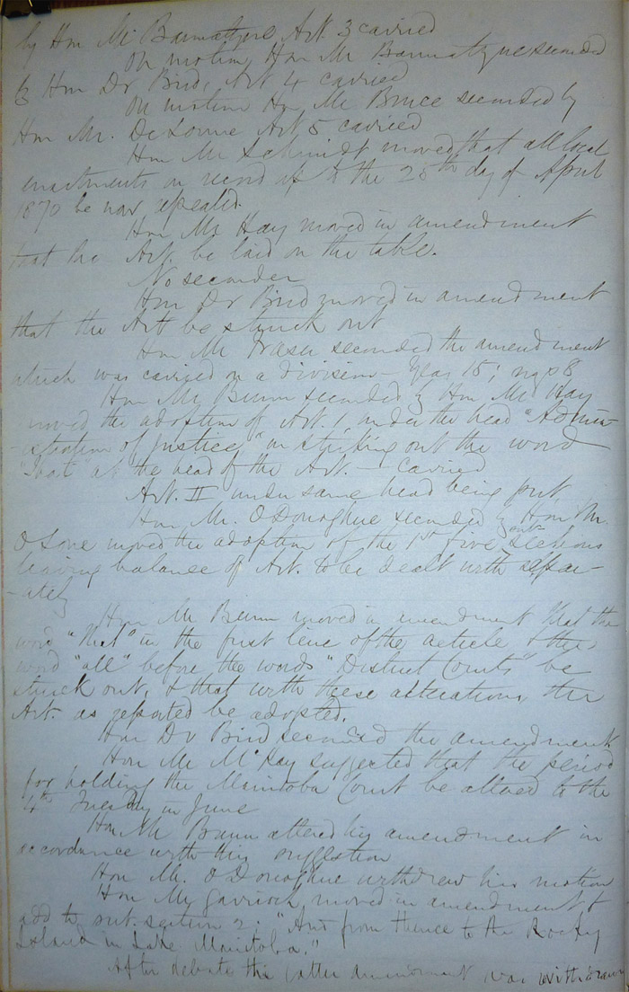 Journal de la session de l’Assemblée législative d’Assiniboia, page 21